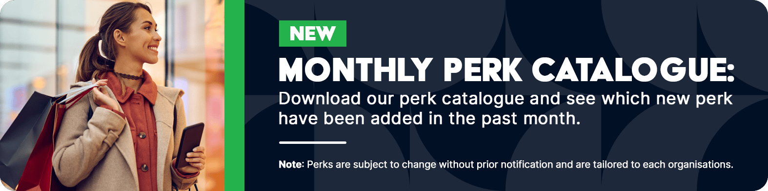 News highlights banner Monthly Perks EN
