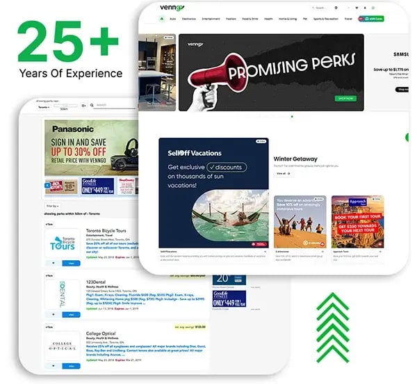 Venngo has 25 years of experience connecting people, brands, and organizations through perks
